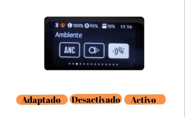 Auriculares inalámbricos con cancelación de ruido y pantalla táctil A9 Pro